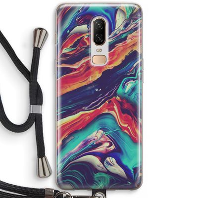 Chameleon Sun: OnePlus 6 Transparant Hoesje met koord