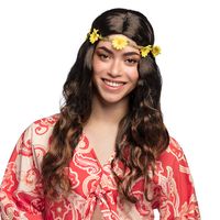 Pruik Joy zwart/bruin