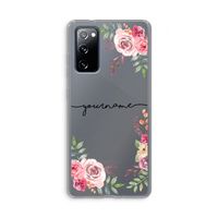 Rozen: Samsung Galaxy S20 FE / S20 FE 5G Transparant Hoesje