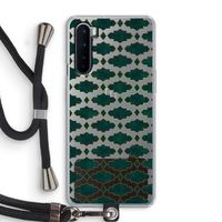 Moroccan tiles: OnePlus Nord Transparant Hoesje met koord