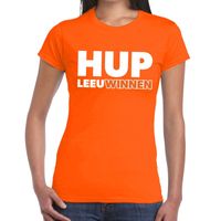 Nederlands elftal supporter shirt Hup LeeuWinnen oranje voor dames 2XL  - - thumbnail