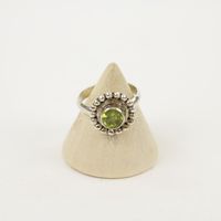 Zilveren Ring met Peridoot Maat 16,5 Model 2 (Sterling Zilver 925) - thumbnail