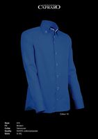 Giovanni Capraro 916-10 Heren Overhemd - Donker Blauw [Wit accent]