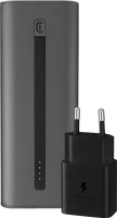 Cellularline Powerbank 20.000 mAh Power Delivery en Quick Charge Zwart + Samsung Oplader - thumbnail