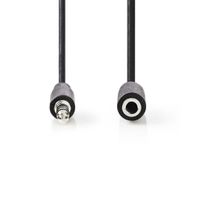 Nedis CAGP22050BK30 Stereo-audiokabel 3,5 Mm Male - 3,5 Mm Female 3,0 M Zwart