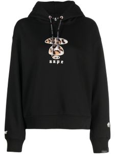 AAPE BY *A BATHING APE® sweat à logo brodé - Noir