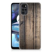 Motorola Moto G22 Bumper Hoesje Steigerhout