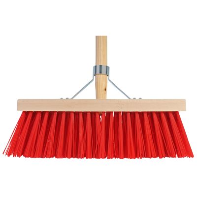 Buitenbezem - FSC hout - nylon - 41 cm - 30 mm bezemsteel - 140 cm