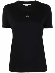 Stella McCartney t-shirt à détail d'étoile - Noir