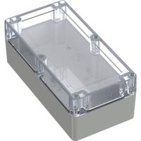 TRU COMPONENTS 6U07201008139 TC-13865156 Industriële behuizing 200 x 100 x 75 Polycarbonaat Lichtgrijs, Transparant 1 stuk(s)