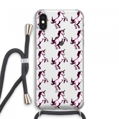 Musketon Unicorn: iPhone XS Max Transparant Hoesje met koord