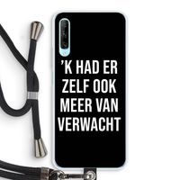 Meer verwacht - Zwart: Huawei P Smart Pro Transparant Hoesje met koord