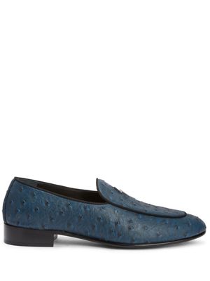 Giuseppe Zanotti mocassins Rudolph en cuir - Bleu