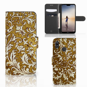 Wallet Case Huawei P20 Lite Barok Goud