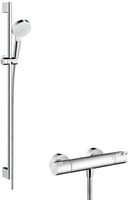 Hansgrohe Crometta 2 stralen douchecombinatie wit/chroom