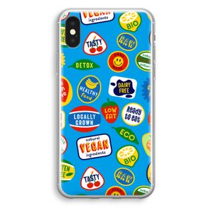 Fruitsticker: iPhone XS Transparant Hoesje