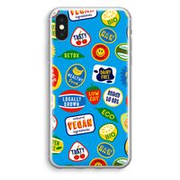 Fruitsticker: iPhone XS Transparant Hoesje Fruitsticker: iPhone XS Transparant Hoesje
