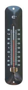 Nature muurthermometer metaal antraciet