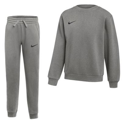Nike Park 26 Fleece Crew Joggingpak Kids Grijs Zwart
