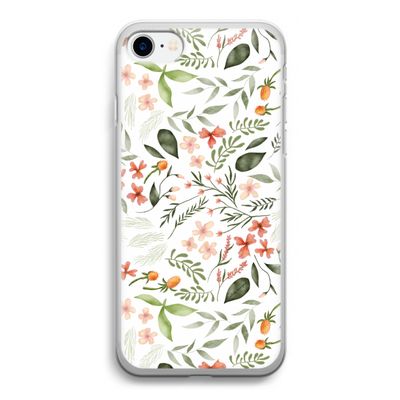 Sweet little flowers: iPhone SE 2020 Transparant Hoesje