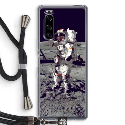 Spaceman: Sony Xperia 5 Transparant Hoesje met koord
