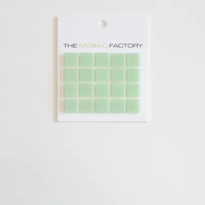 The Mosaic Factory Amsterdam Mozaiek Tegel Vierkant - Ultra Licht Groen Glas Basic 322x322 mm