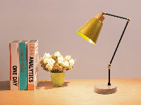 Tafellamp MANORIA 1 lamp geel
