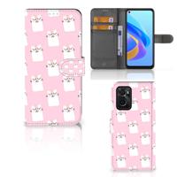 OPPO A76 | A96 | Telefoonhoesje | Met pasjeshouder | Sleeping Cats