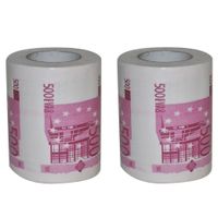 2x Rollen 500 euro toiletpapier