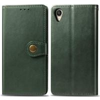Retro effen kleur lederen gesp mobiele telefoon bescherming lederen draagtas met Lanyard & fotolijstjes & kaartsleuf & portemonnee & beugel functie vo