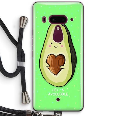 Avocuddle: HTC U12+ Transparant Hoesje met koord