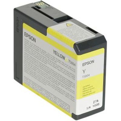 Epson inktpatroon geel T 580 80 ml T 5804
