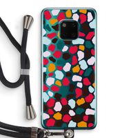 Colored Giraffe: Huawei Mate 20 Pro Transparant Hoesje met koord