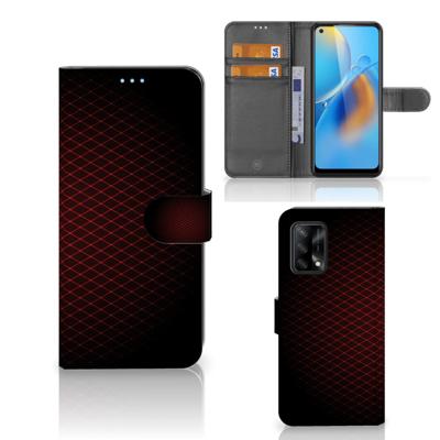 OPPO A74 4G | Telefoon Hoesje | Geruit Rood