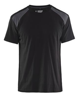 Blåkläder T-Shirt bicolour 33791042 | Zwart/Medium grijs | Maat XL - 7330509814055