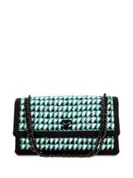 CHANEL Pre-Owned sac porté épaule Timeless en tweed (2016) - Vert