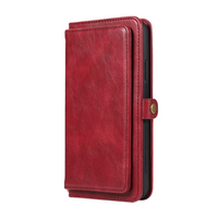 iPhone 15 Pro hoesje - Bookcase - Afneembaar 2 in 1 - Backcover - Pasjeshouder - Portemonnee - Kunstleer - Rood