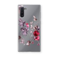 Mooie bloemen: Samsung Galaxy Note 10 Transparant Hoesje