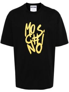 Moschino t-shirt en coton à logo imprimé - Noir