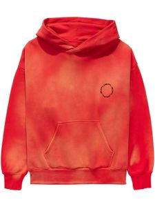 Purple Brand hoodie en coton à logo imprimé - Rouge