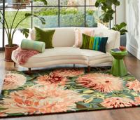 Harlequin - Dahlia Coral Wilderness 142408 - 140x200 cm Vloerkleed