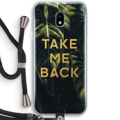 Take me back: Samsung Galaxy J3 (2017) Transparant Hoesje met koord