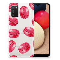 Samsung Galaxy A02s | Siliconen Case | Pink Macarons