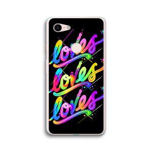 Loves: Google Pixel 3 XL Transparant Hoesje