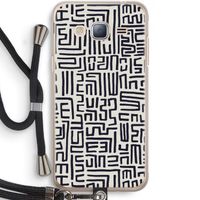 Moroccan Print: Samsung Galaxy J3 (2016) Transparant Hoesje met koord