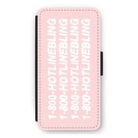 Hotline bling pink: iPhone 11 Pro Max Flip Hoesje