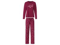 esmara Dames pyjama (XS (32/34), Bordeauxrood) - thumbnail