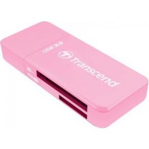 Transcend RDF5 geheugenkaartlezer USB 3.2 Gen 1 (3.1 Gen 1) Type-A Roze