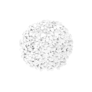 Decoratie/hobby stenen/kiezelstenen - wit - zak 7000 gram - van 5 tot 10 mm