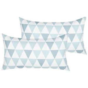 Beliani-TRIFOS -Tuinkussen set van 2-Blauw-40 x 70 cm-Polyester